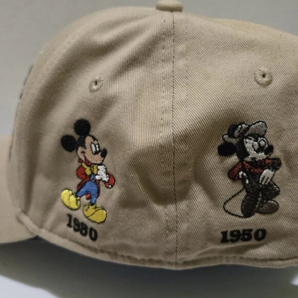 Disney Mickey Mouse Vintage Embroidered Hat Through The Years Adjustable - Picture 3 of 5